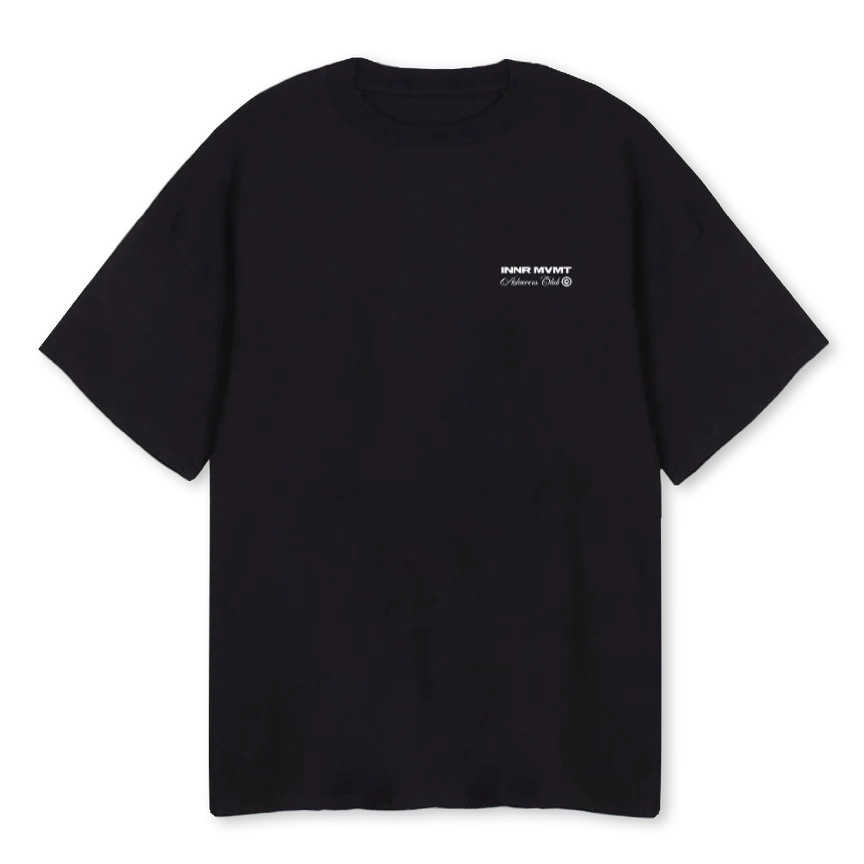 INNRACHIEVER Black Oversized Tee.