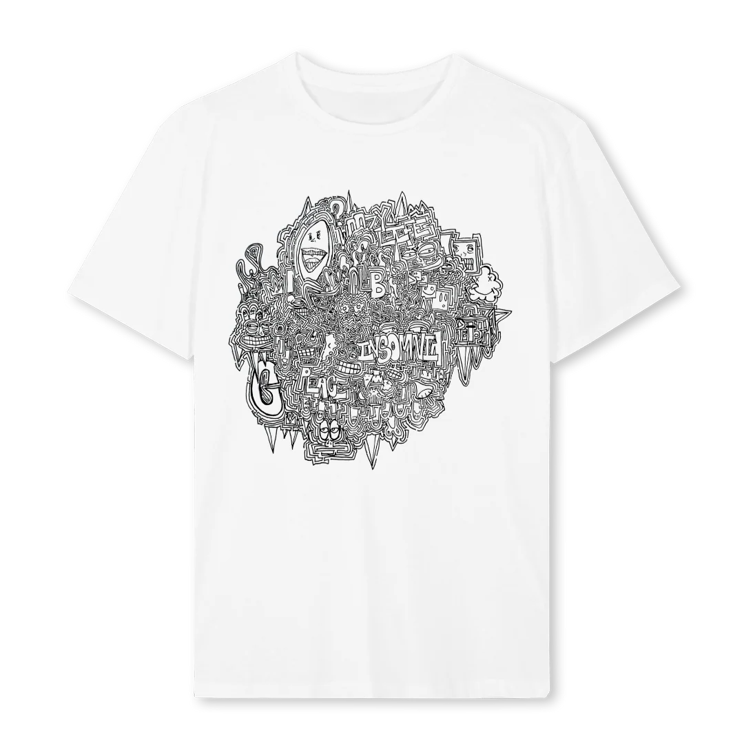 INSOMNIAWHITE White Regular Tee.