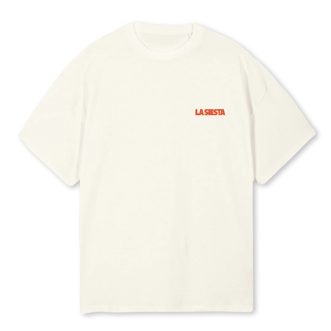 INSPAINOFICIAL Cream Oversized Tee.