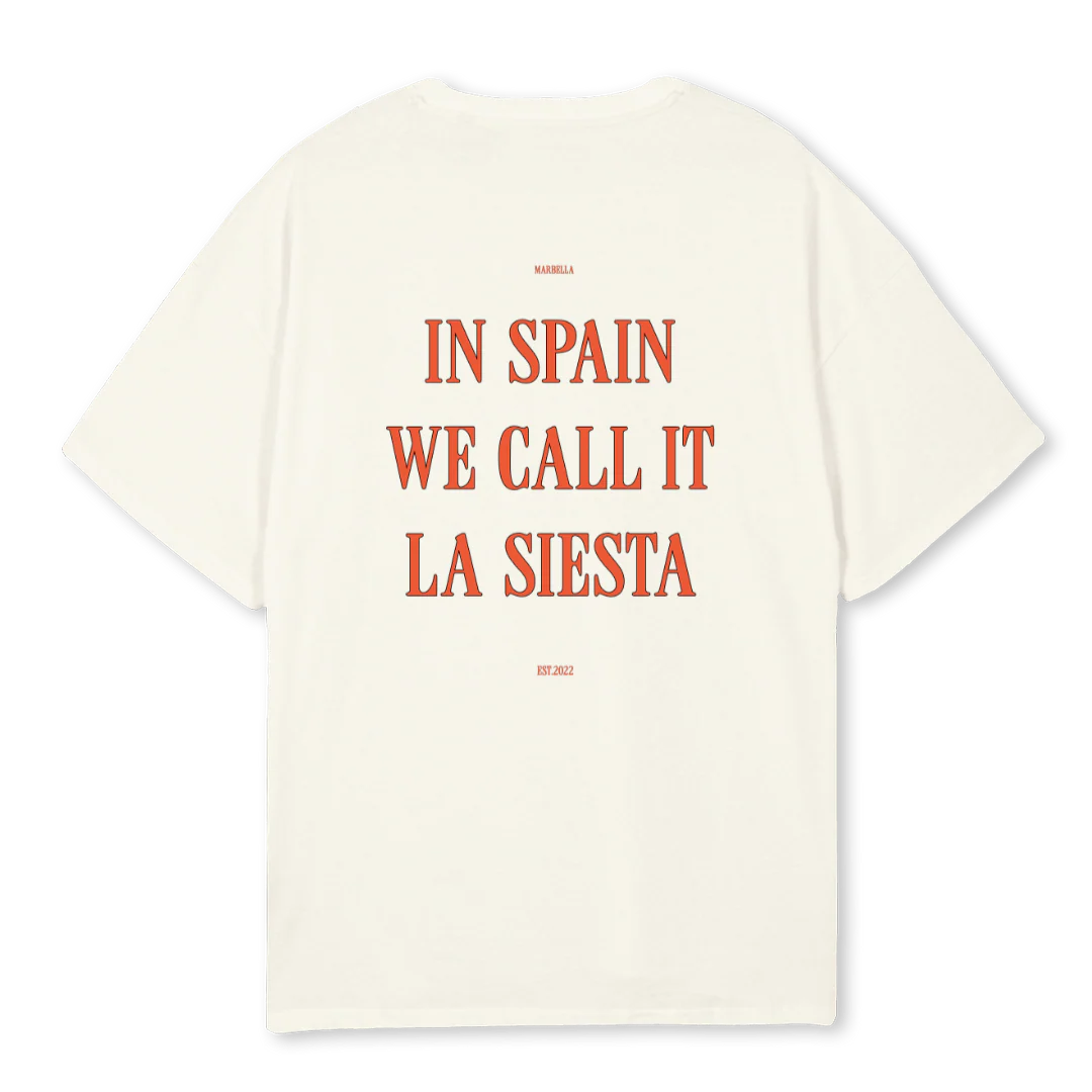 INSPAINWECALLIT Cream Oversized Tee. - Image 2