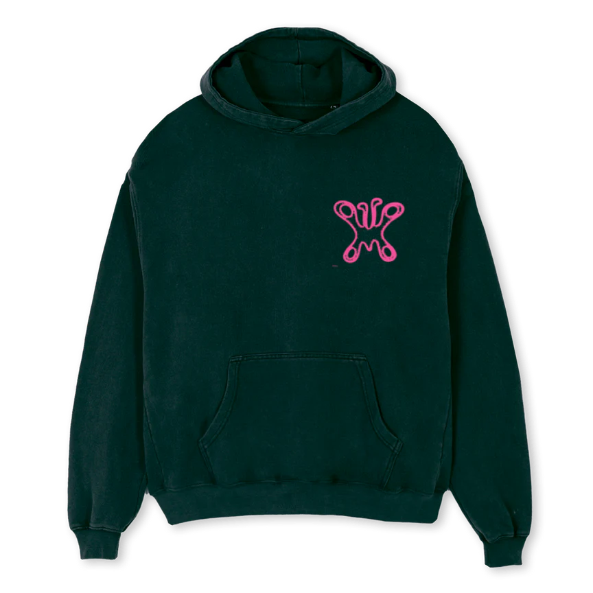AAABUTTERFLY_WG Wild Green Oversized Hoodie.