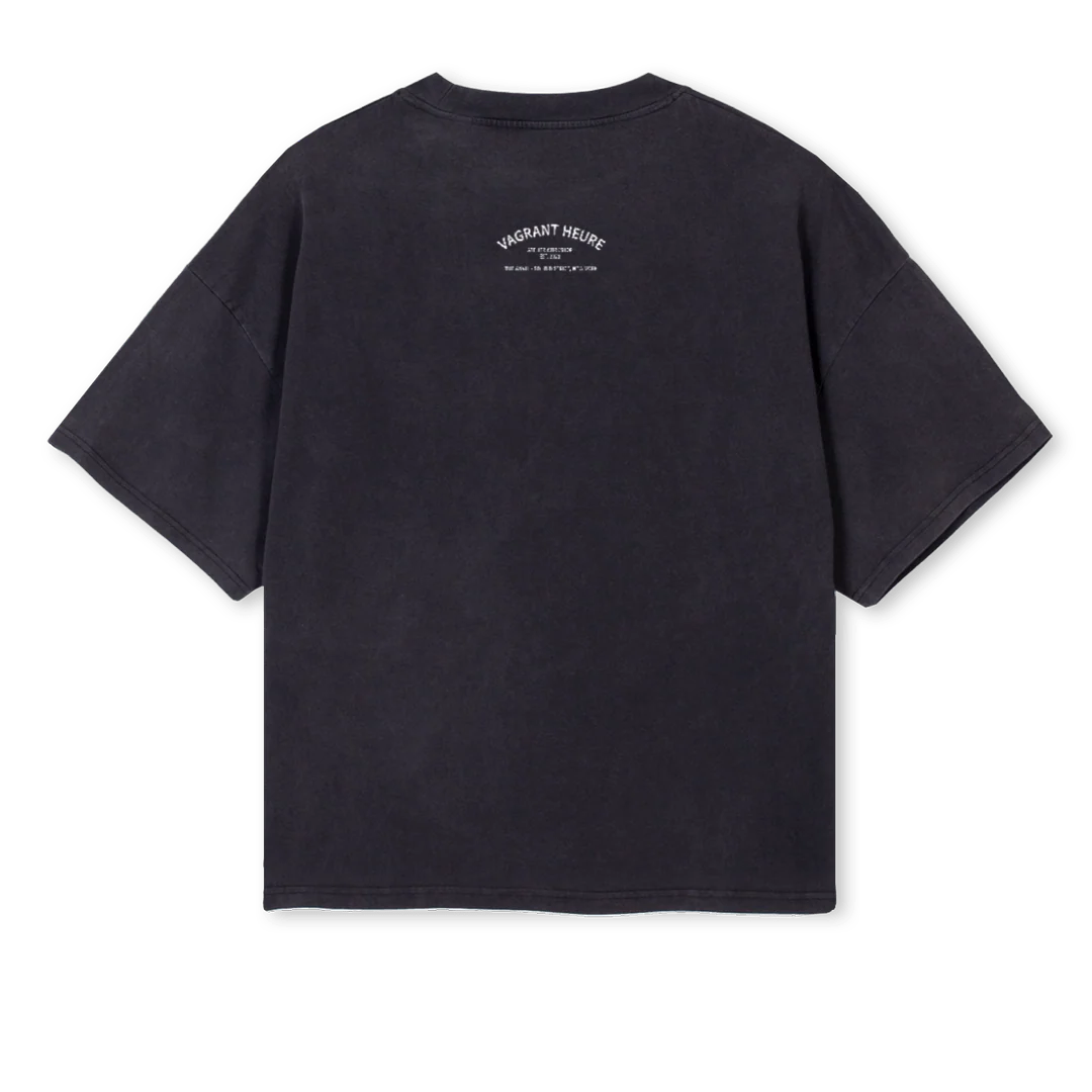 INTERNATIONALCHAOS Vintage Black Oversized Boxy Tee. - Image 2