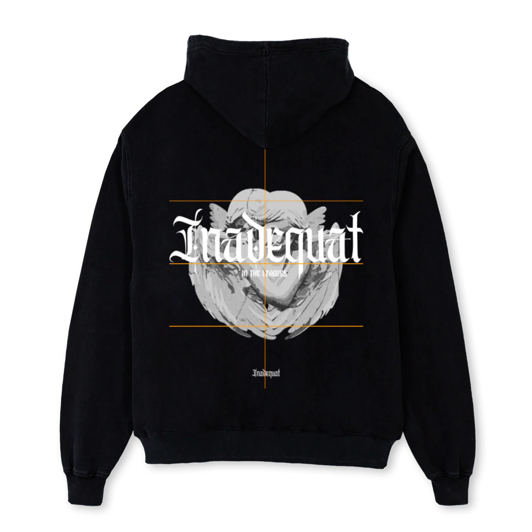 INTHELEAGUESTEE Black Oversized Hoodie. - Image 2