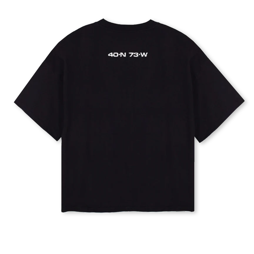 PRAY FOR MADUSA_B Black Oversized Boxy Tee - Image 2