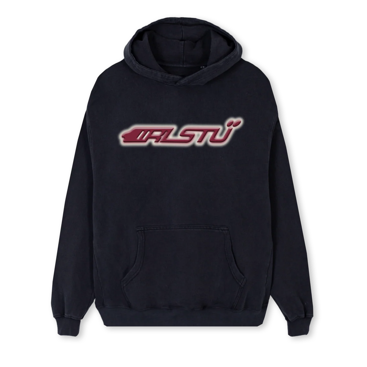 IRLGLOWHOODIE Vintage Black Regular Hoodie.