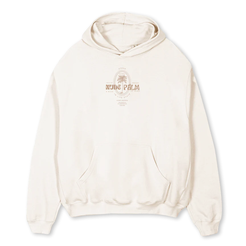 ISLANDHOODY Vintage White Oversized Hoodie.