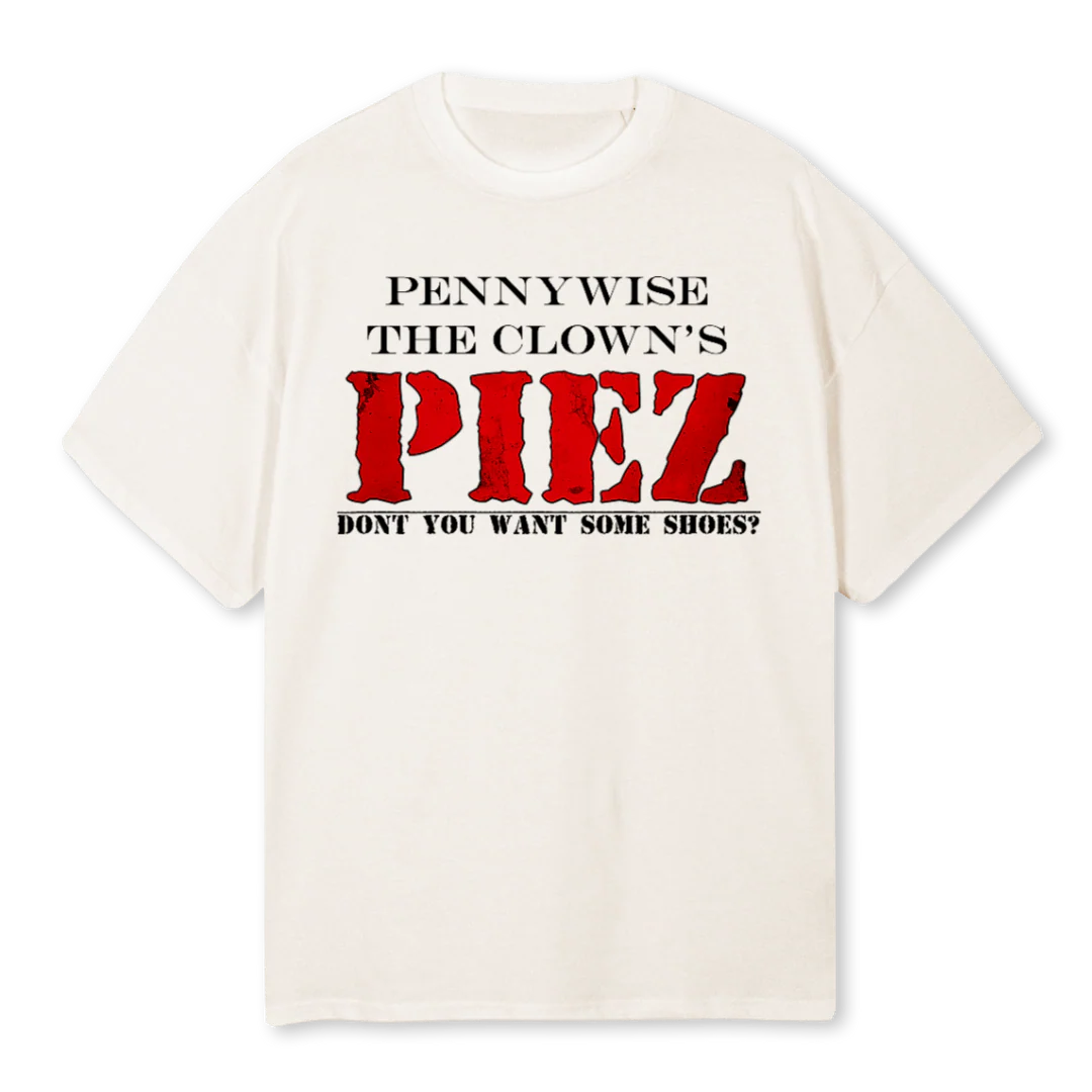 ITXPIEZ Vintage White Oversized Tee.
