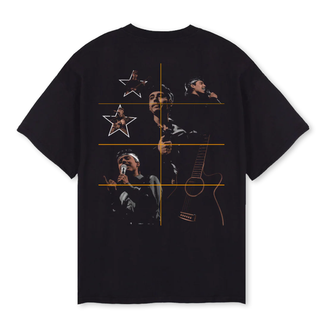 IVAN Black Oversized Tee. - Image 2