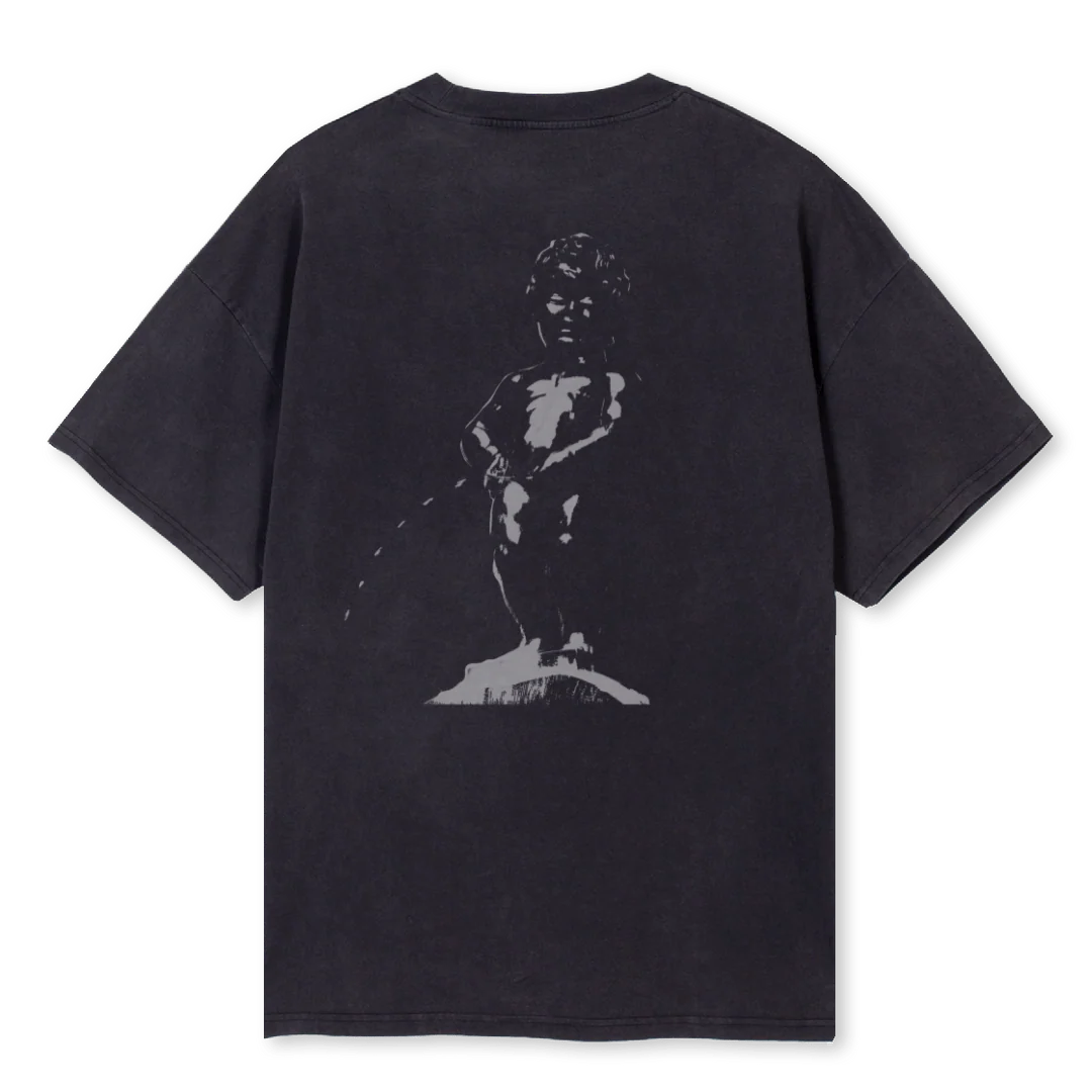 IVUSANDRIESMANNEKENB Vintage Black Oversized Tee. - Image 2