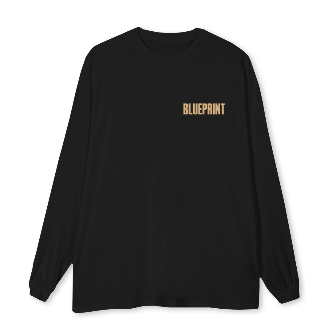 JA Black Oversized LS Tee.