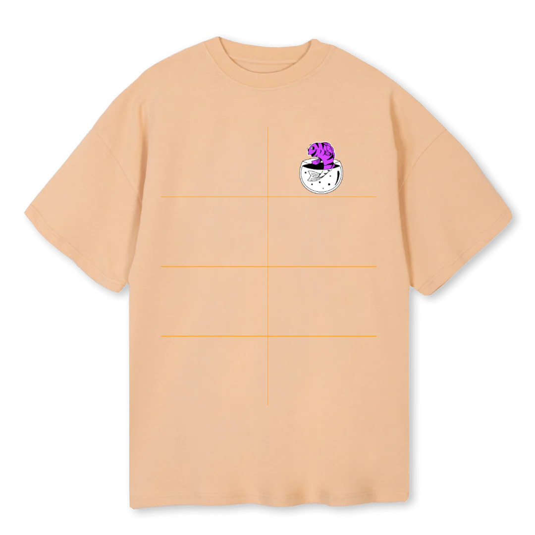 JABSHIKE Sand Oversized Tee.