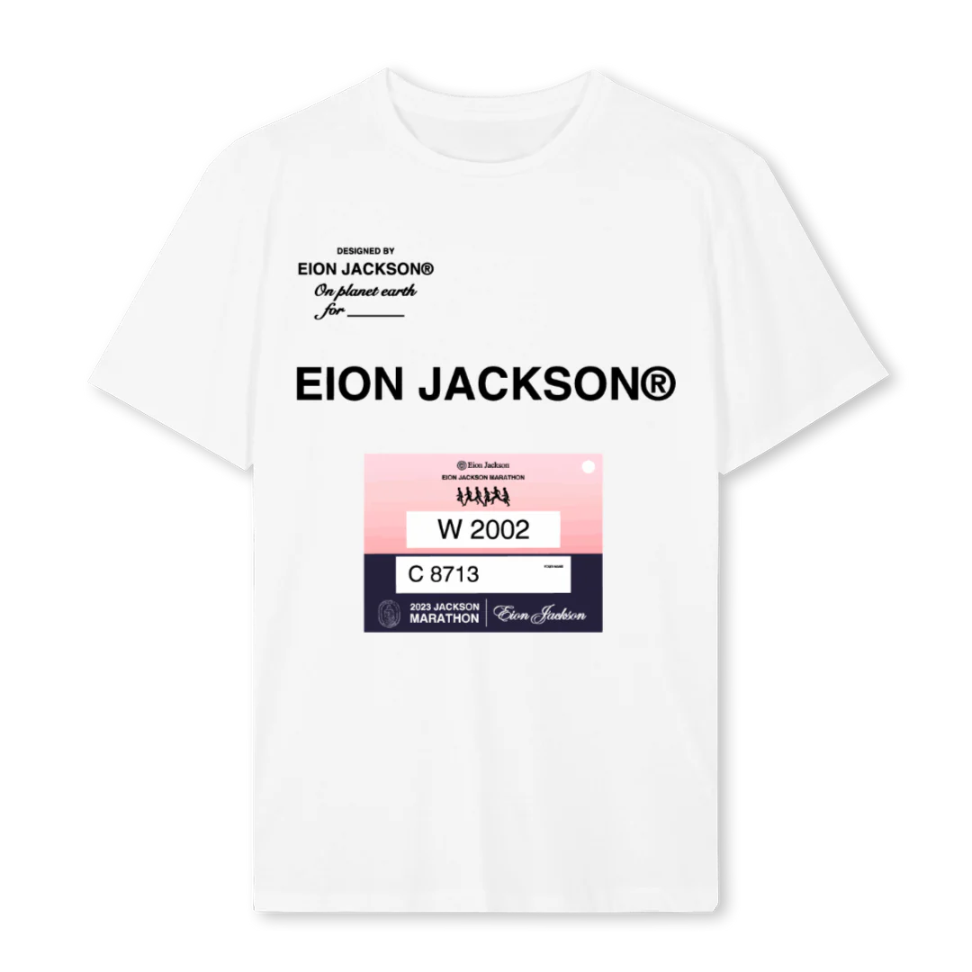 JACKSONMARATHON White Regular Tee.