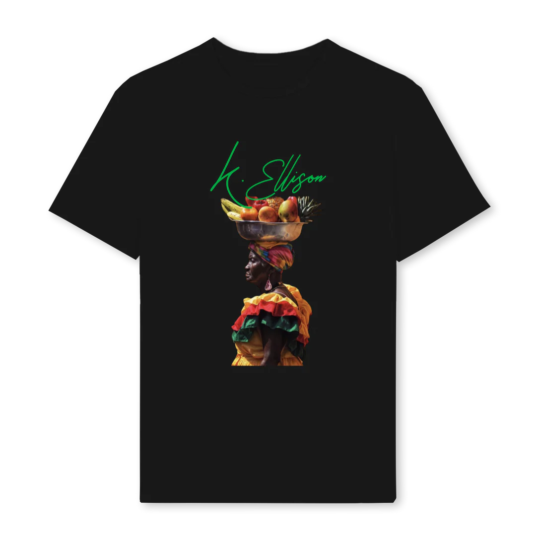 JADEPALENQ Black Regular Tee.