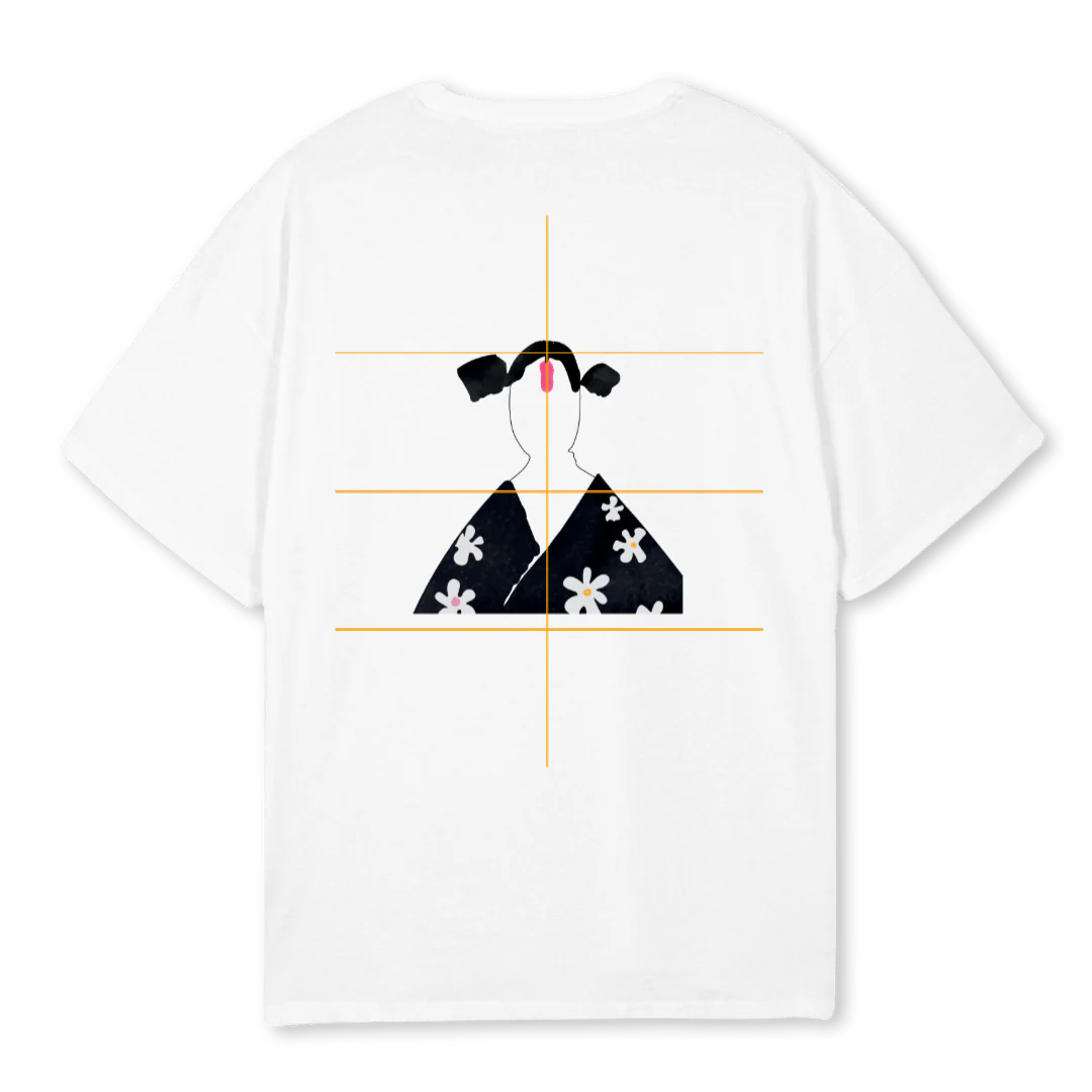 JAPANESE FACE White Oversized Tee. - Image 2