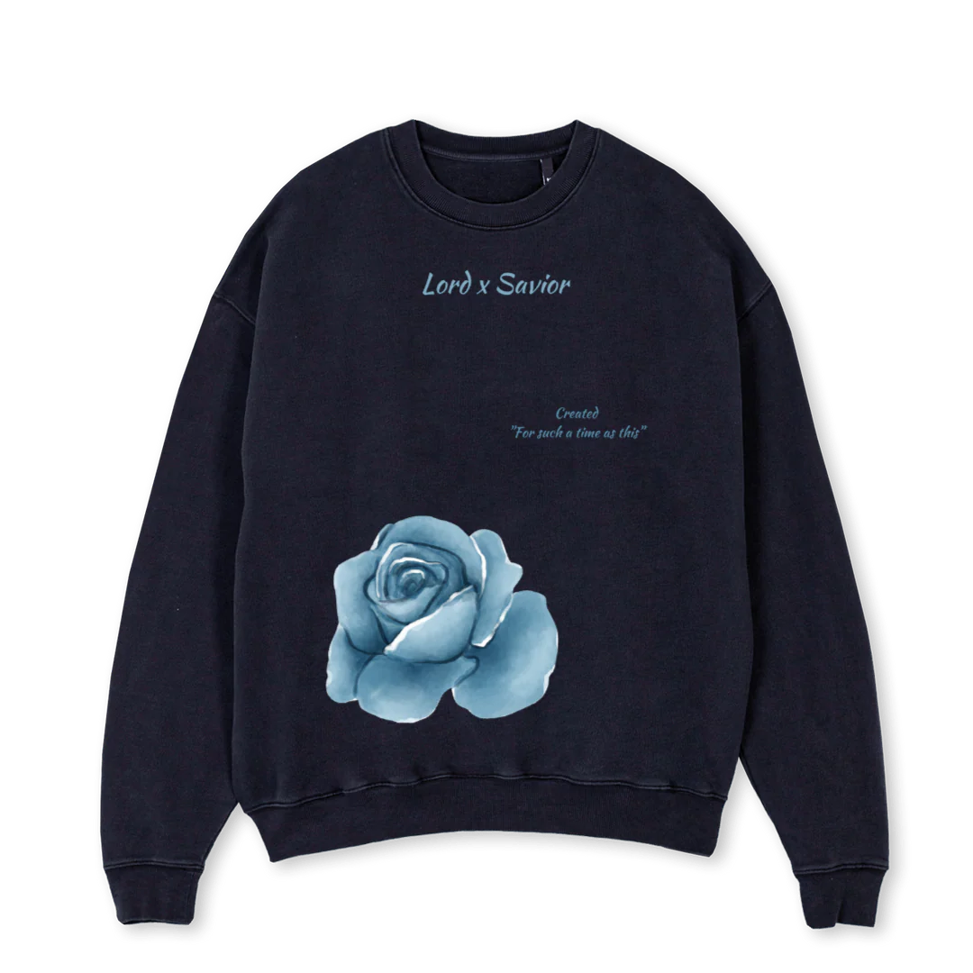 JC Vintage Black Oversized Crewneck Sweater.
