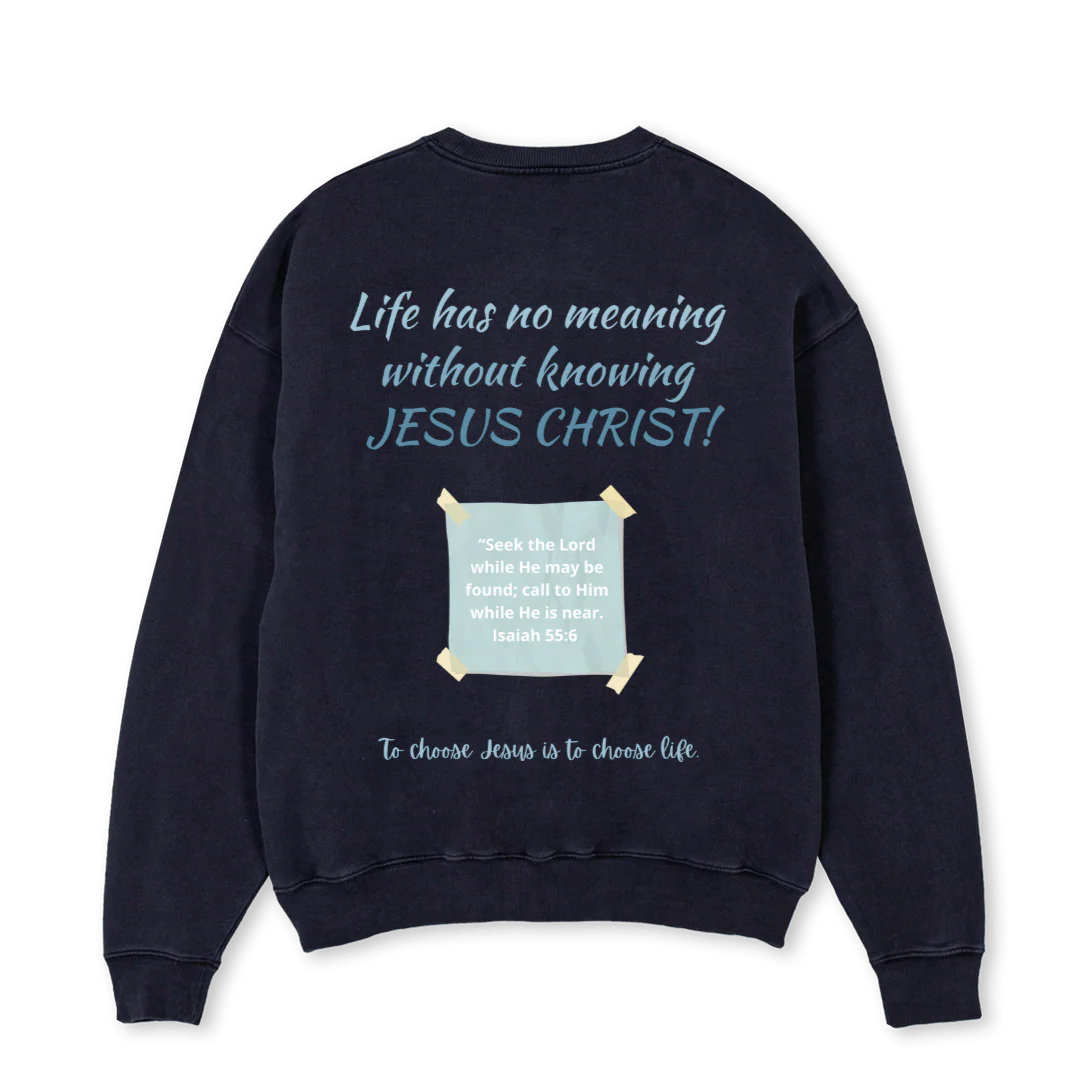 JC Vintage Black Oversized Crewneck Sweater. - Image 2