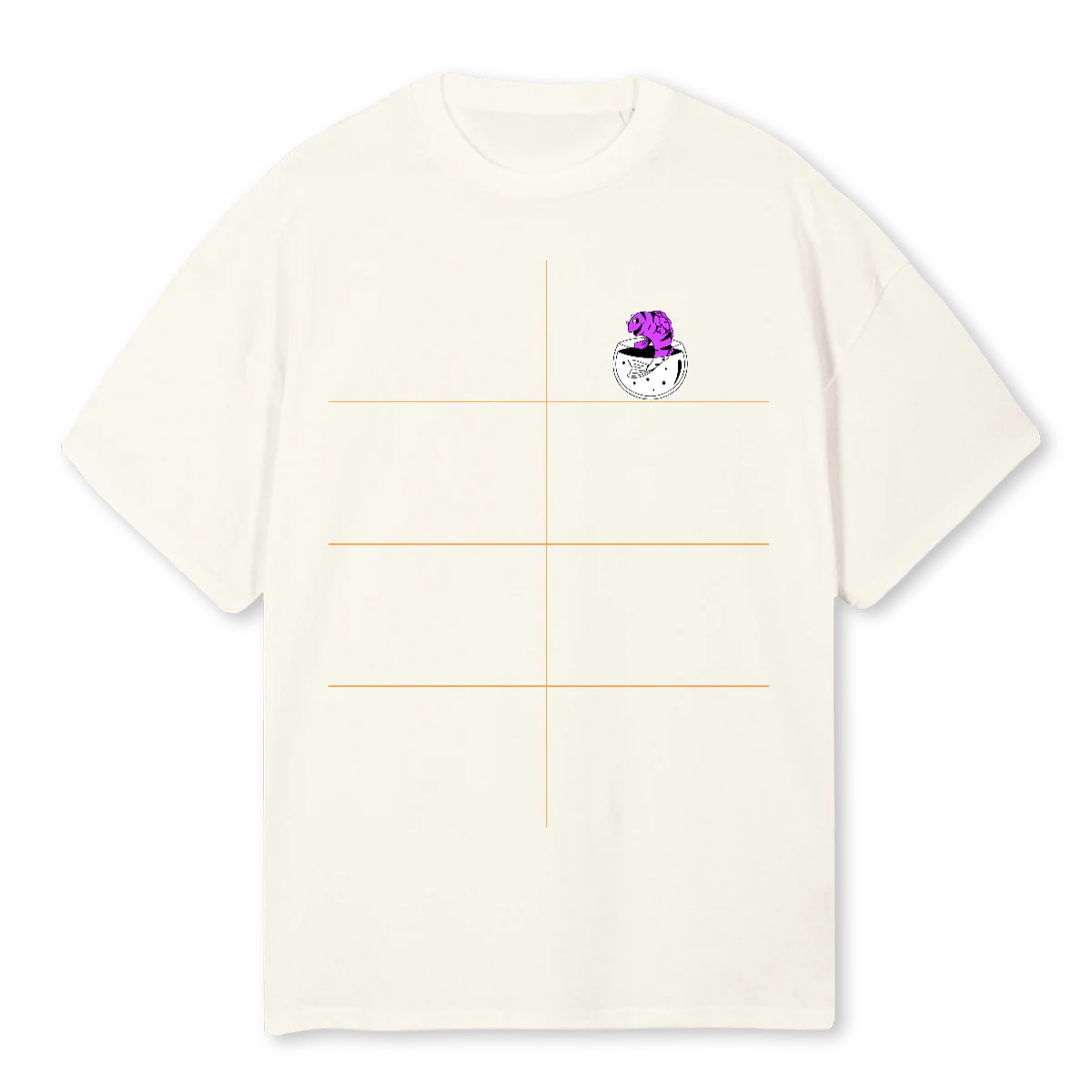 JCBEACH Cream Oversized Tee.