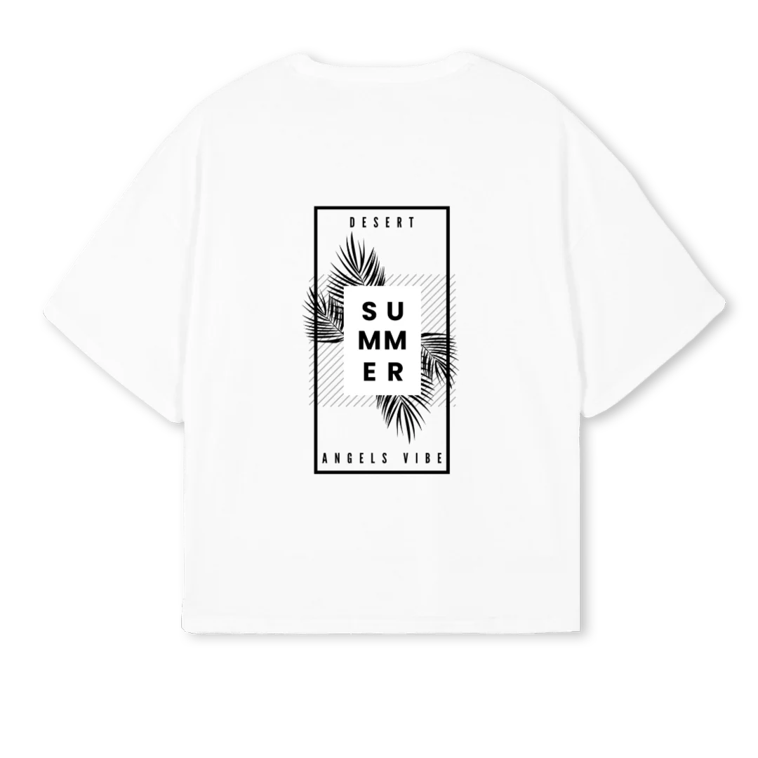JEF White Oversized Boxy Tee. - Image 2