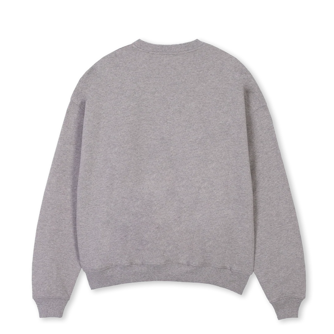 JEFF Grey Marl Oversized Crewneck Sweater. - Image 2