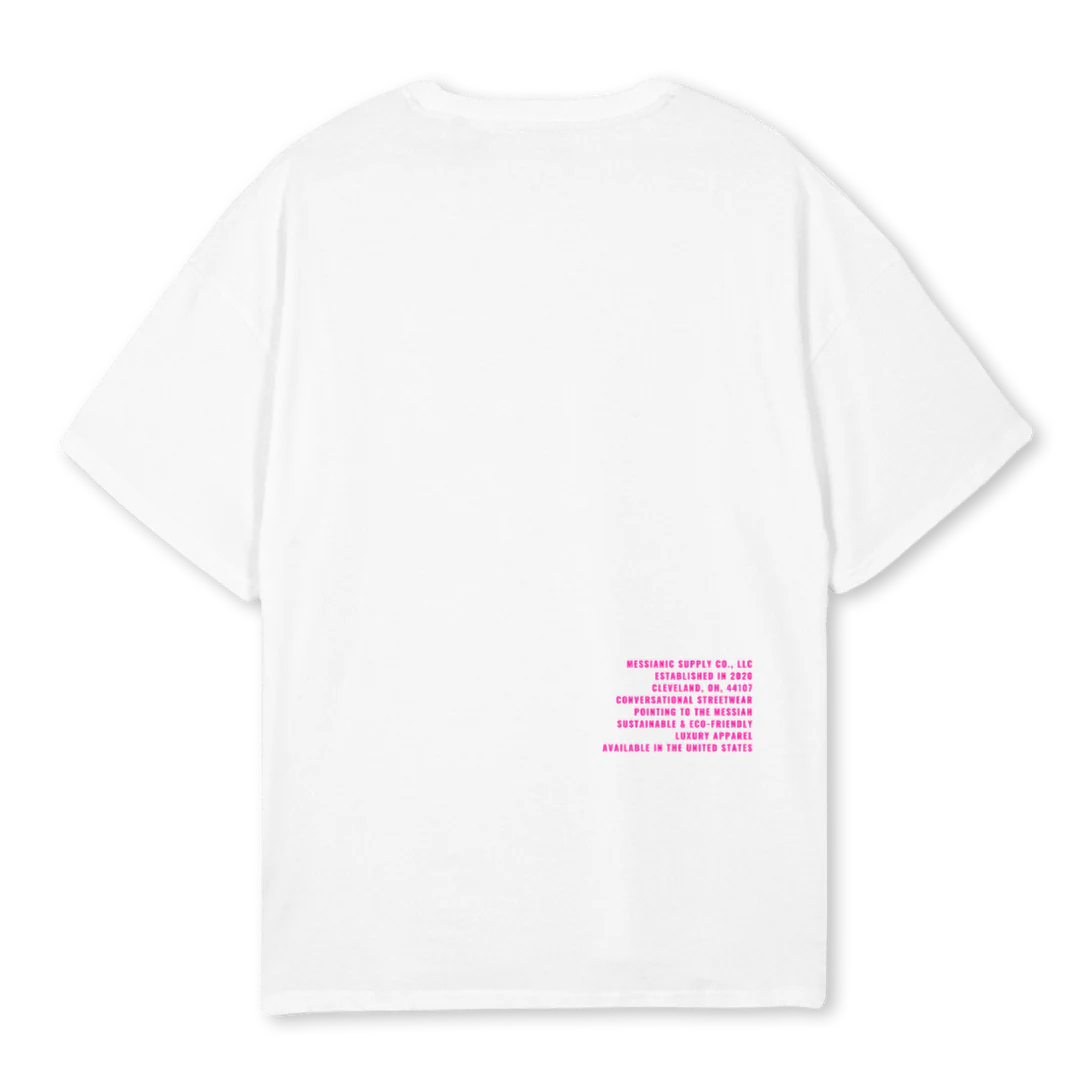 JERICHO MIAMI FANDB White Oversized Tee. - Image 2