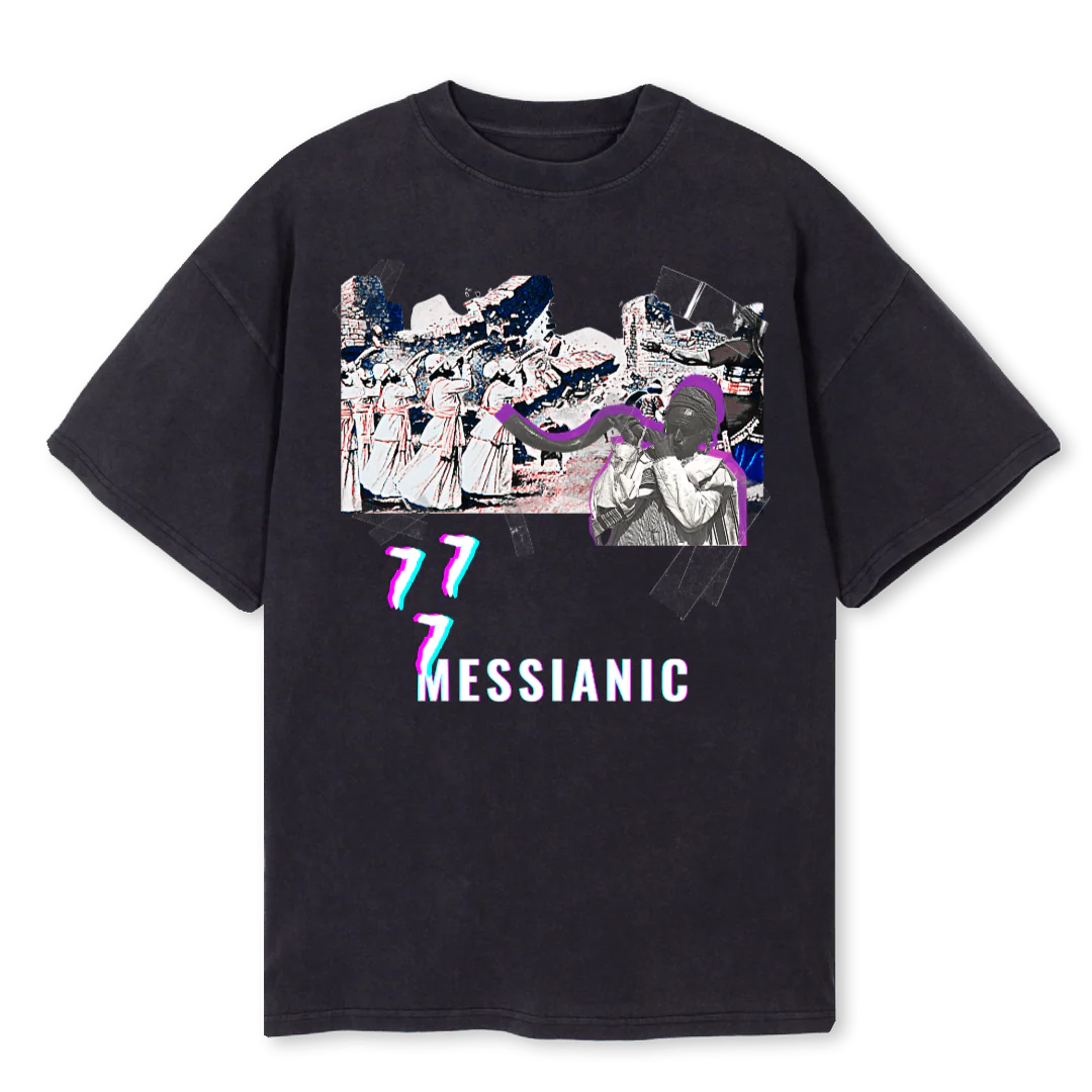 JERICHO WALLS BLK Vintage Black Oversized Tee.