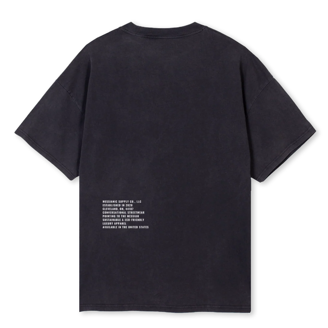 JERICHO WALLS BLK Vintage Black Oversized Tee. - Image 2