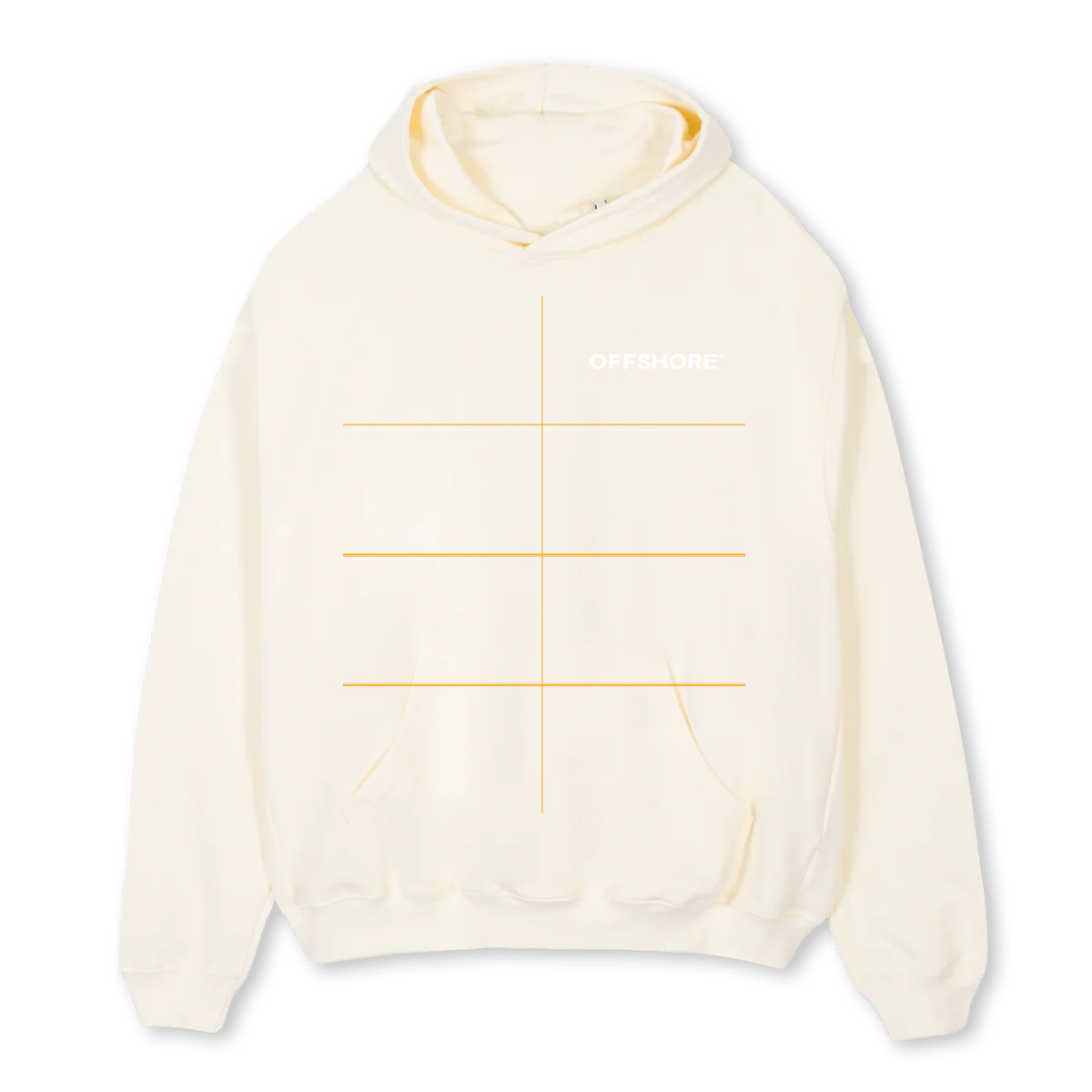 JESUS DRIPPED CREA Cream Oversized Hoodie.