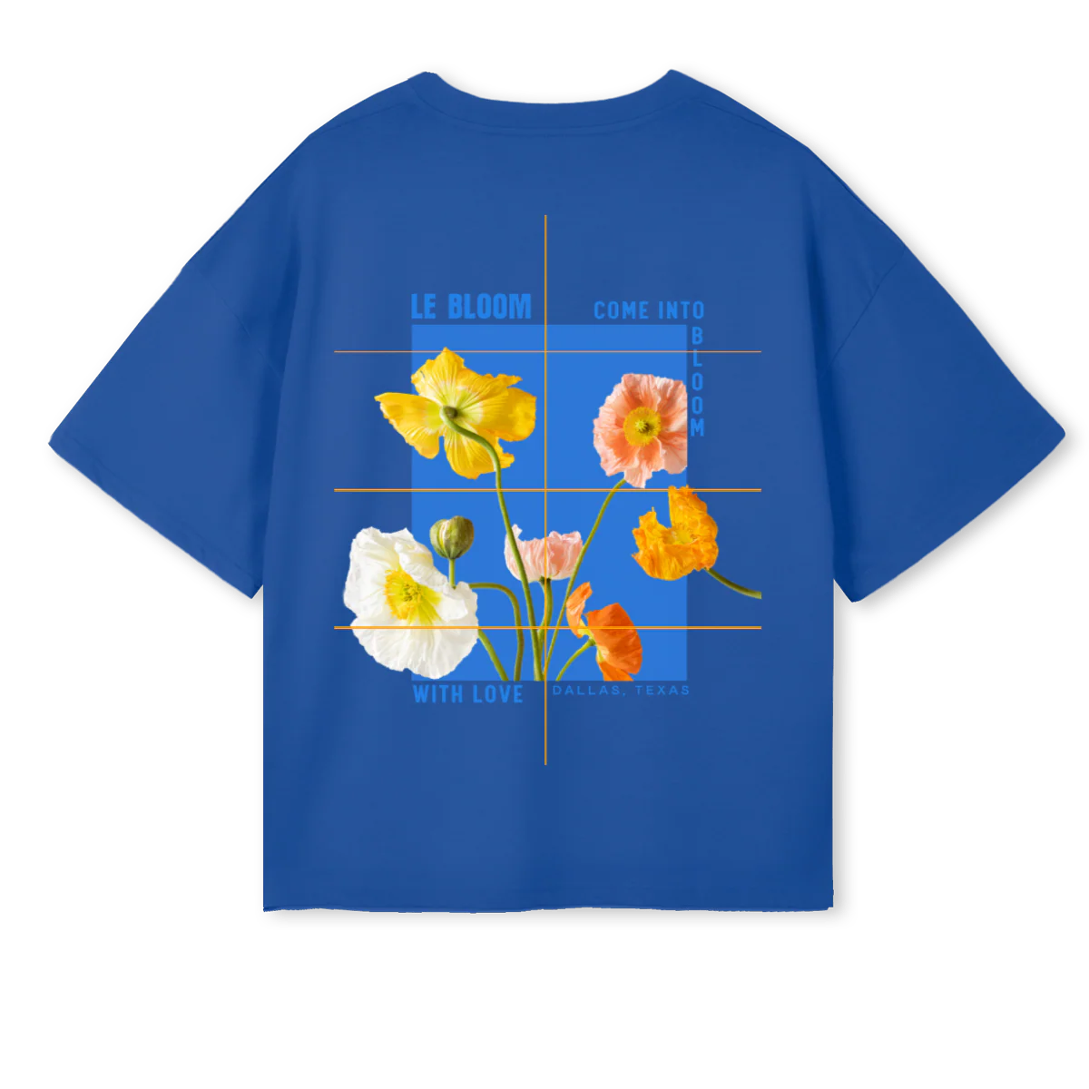 JGG Cobalt Blue Oversized Boxy Tee. - Image 2