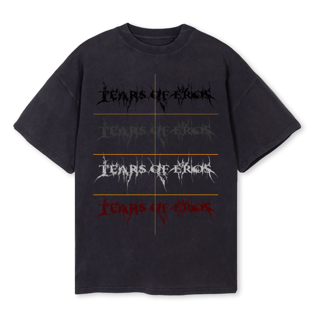 JHGJHG Vintage Black Oversized Tee.