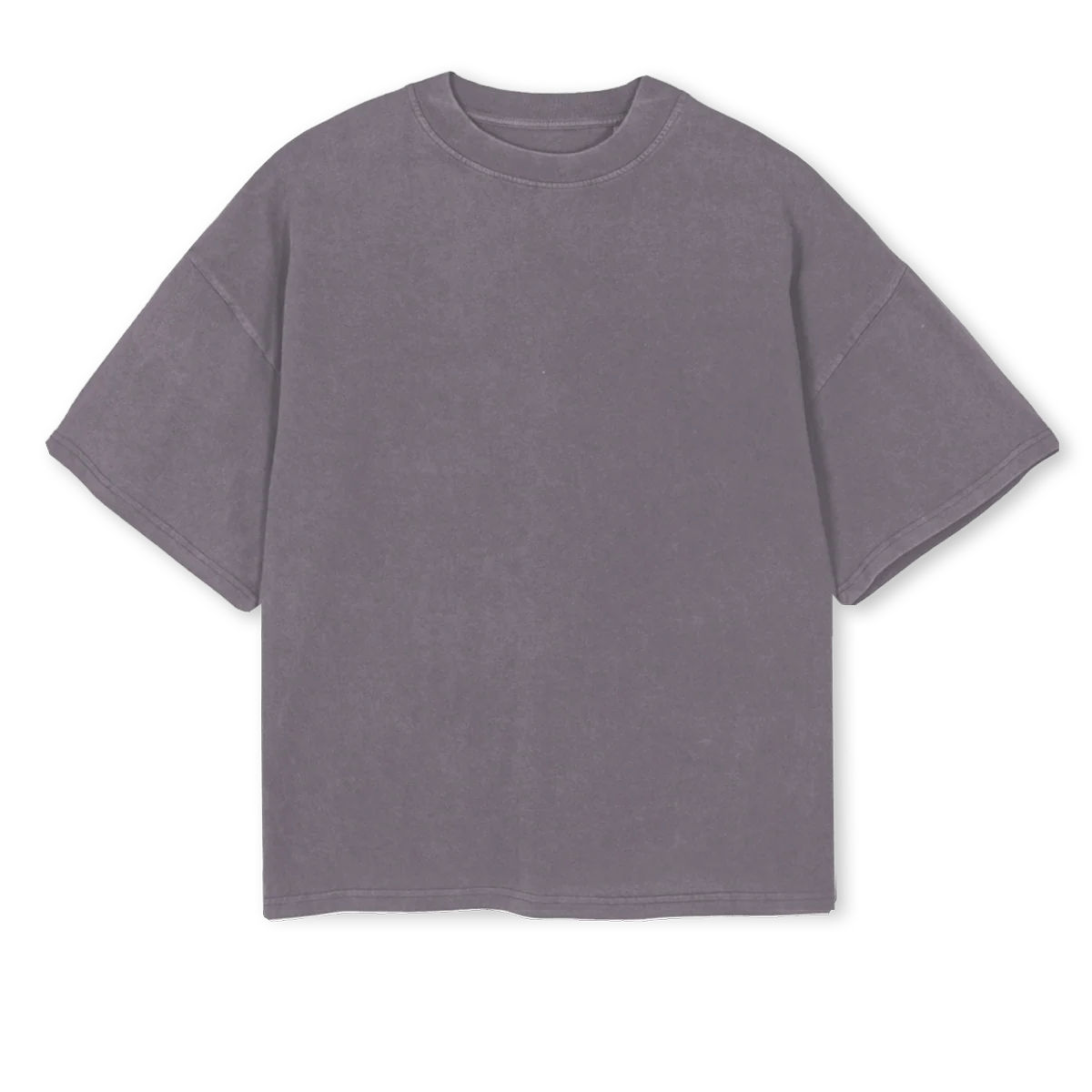 JISINC NOKTRA Pigment Grey Oversized Boxy Tee.