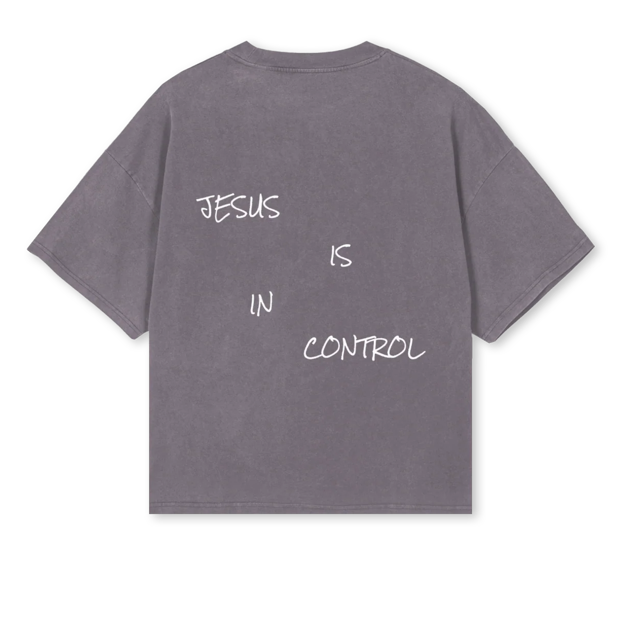 JISINC NOKTRA Pigment Grey Oversized Boxy Tee. - Image 2