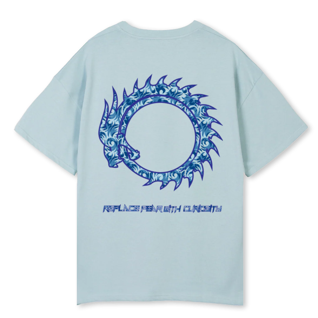 JIVEBLUE Cold Blue Oversized Tee. - Image 2