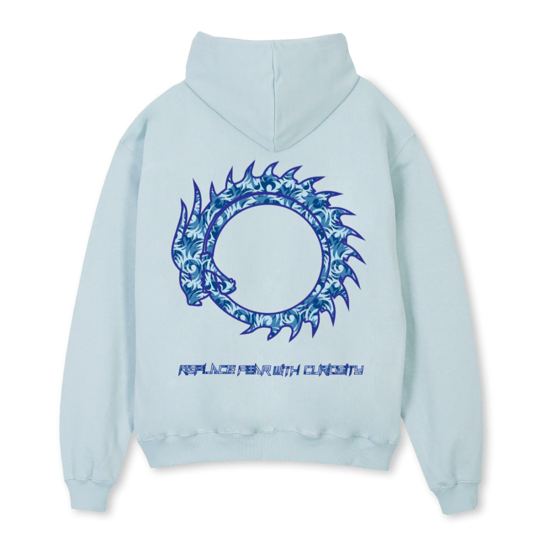 JIVEHOODIE Cold Blue Oversized Hoodie. - Image 2