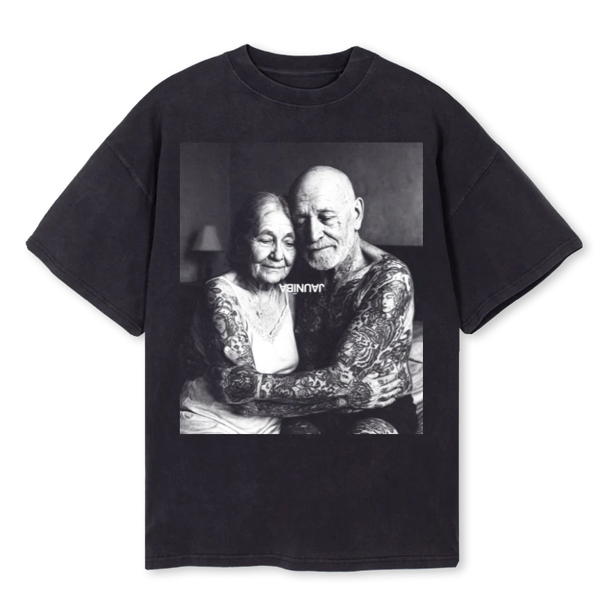 JNB TATTOO Vintage Black Oversized Tee.