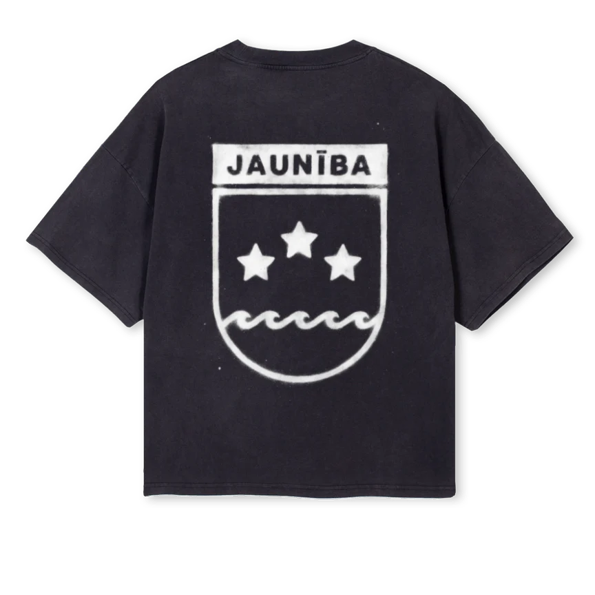 JNBCRESTBLACK Vintage Black Oversized Boxy Tee. - Image 2