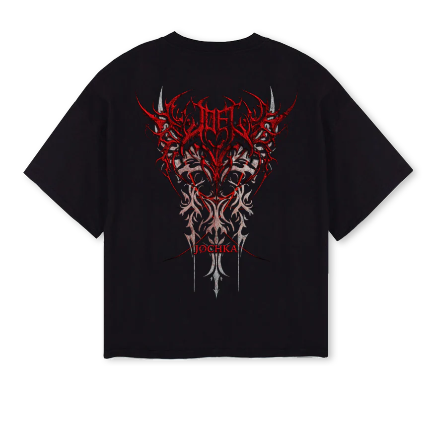 JOEL Black Oversized Boxy Tee. - Image 2