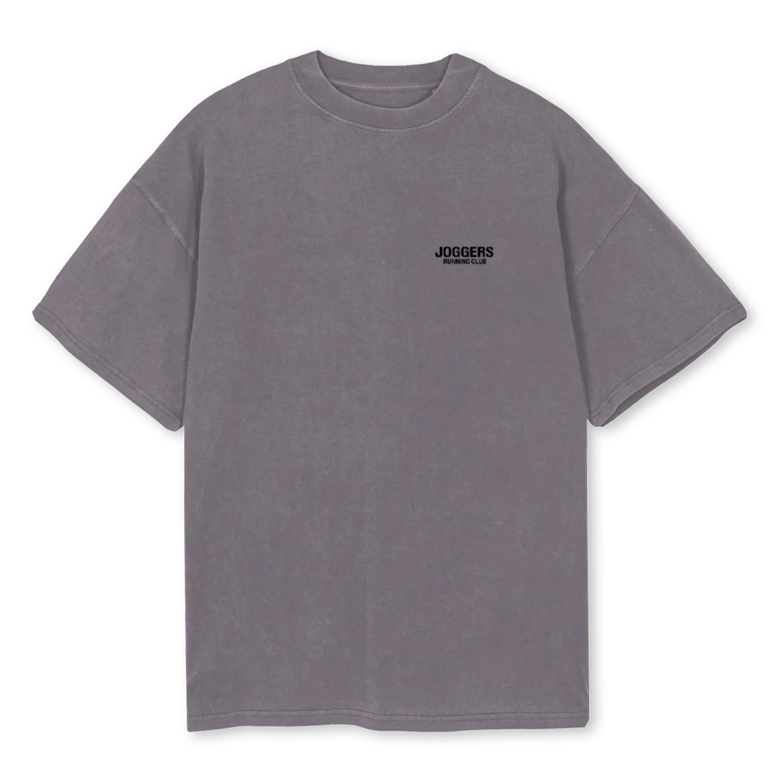 JOGGERSGREY Pigment Grey Oversized Tee.