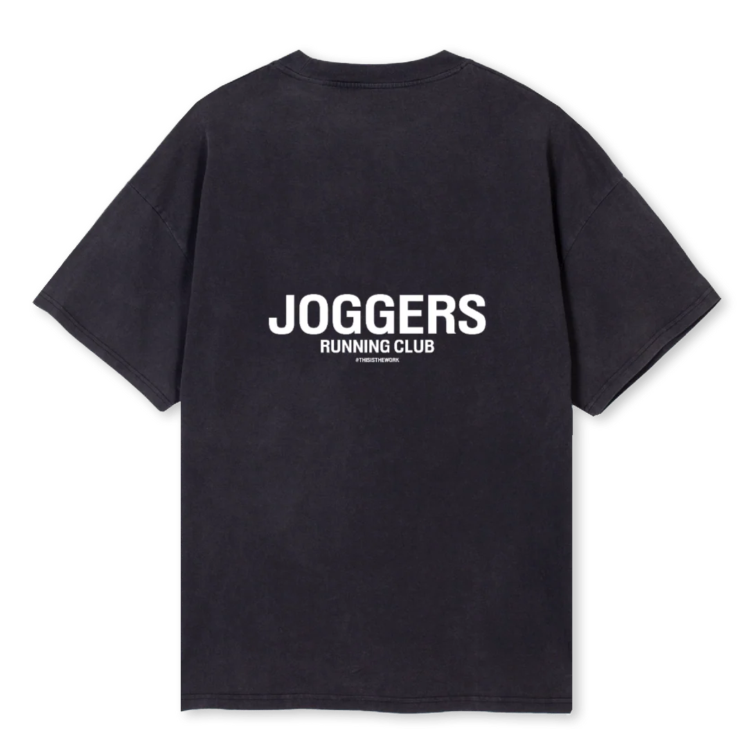 JOGGERSRUNBLACK Vintage Black Oversized Tee. - Image 2