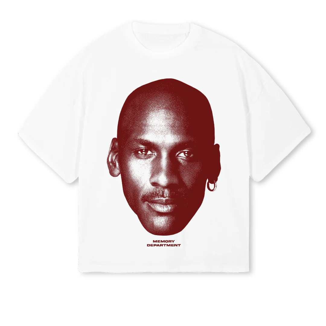 JORDAN White Oversized Boxy Tee.