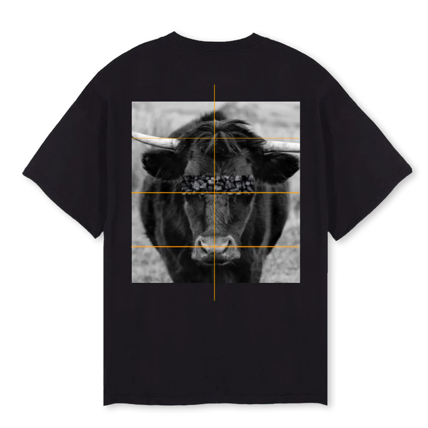 JOSHFOGONSM Black Oversized Tee. - Image 2