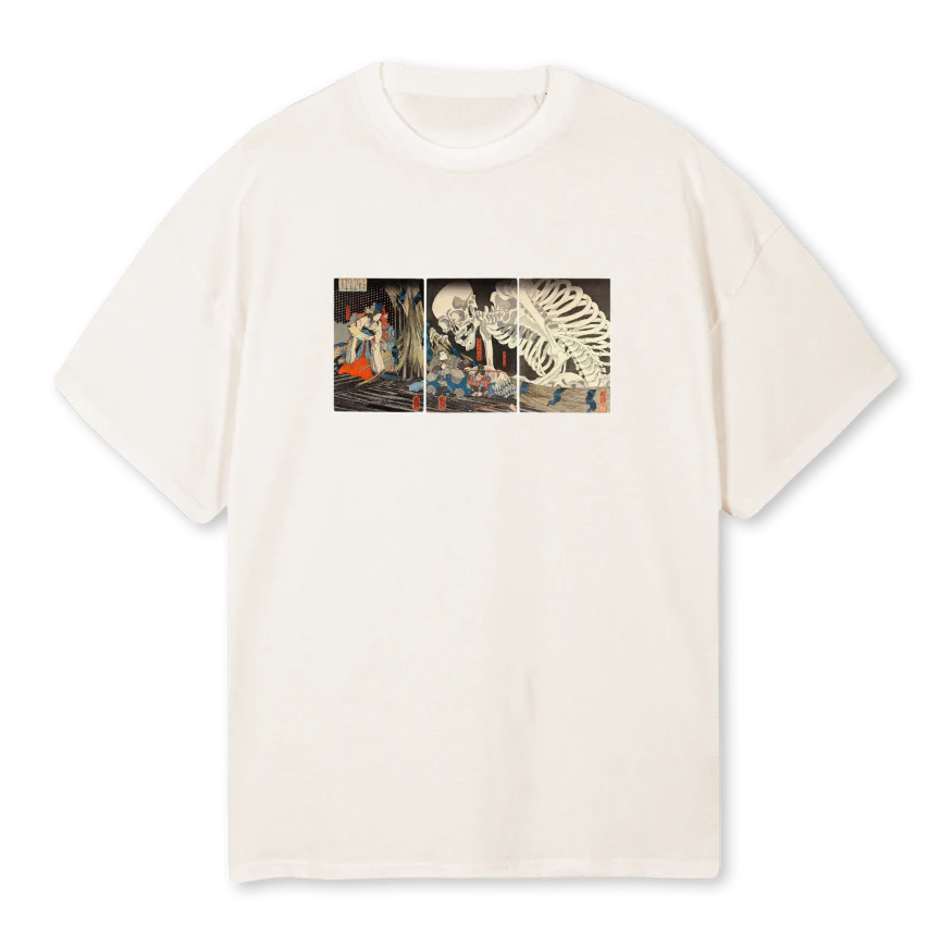 JPNWHITE Vintage White Oversized Tee.