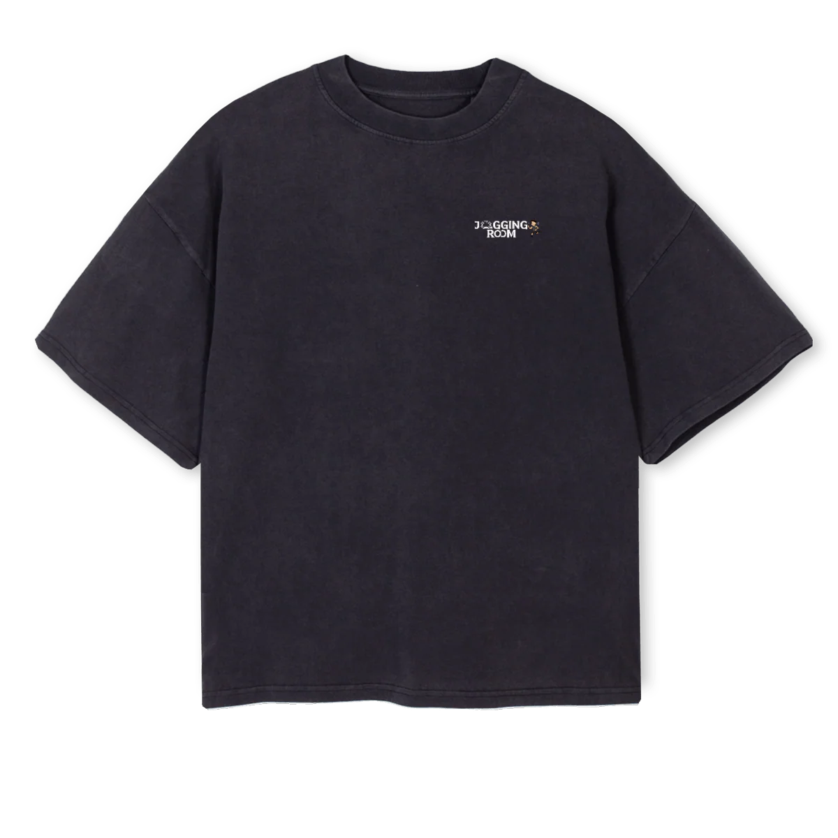 JRNEW Vintage Black Oversized Boxy Tee.