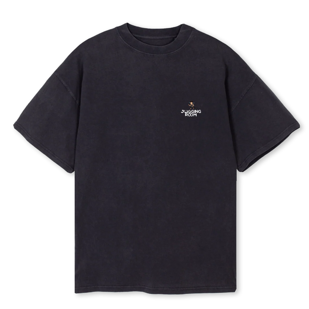 JRRUNBL Vintage Black Oversized Tee.