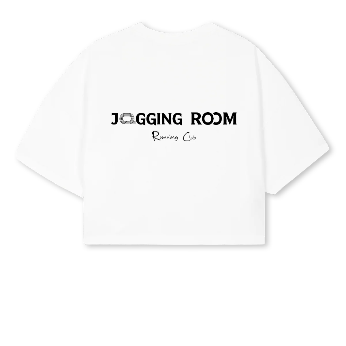 JRRUNCLUBCROPWHITE White Cropped Oversized Tee. - Image 2