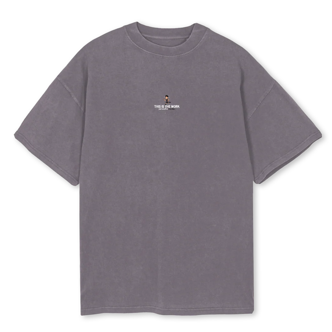 JRSUNDAYGR Pigment Grey Oversized Tee.