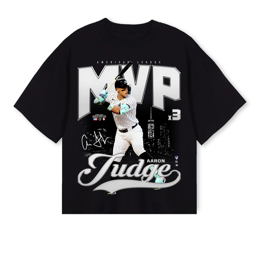JUDGE MVP Black Oversized Boxy Tee.