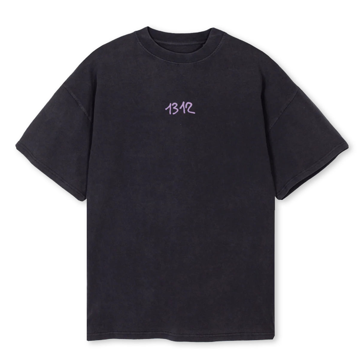 JUICYAGENCY Vintage Black Oversized Tee.
