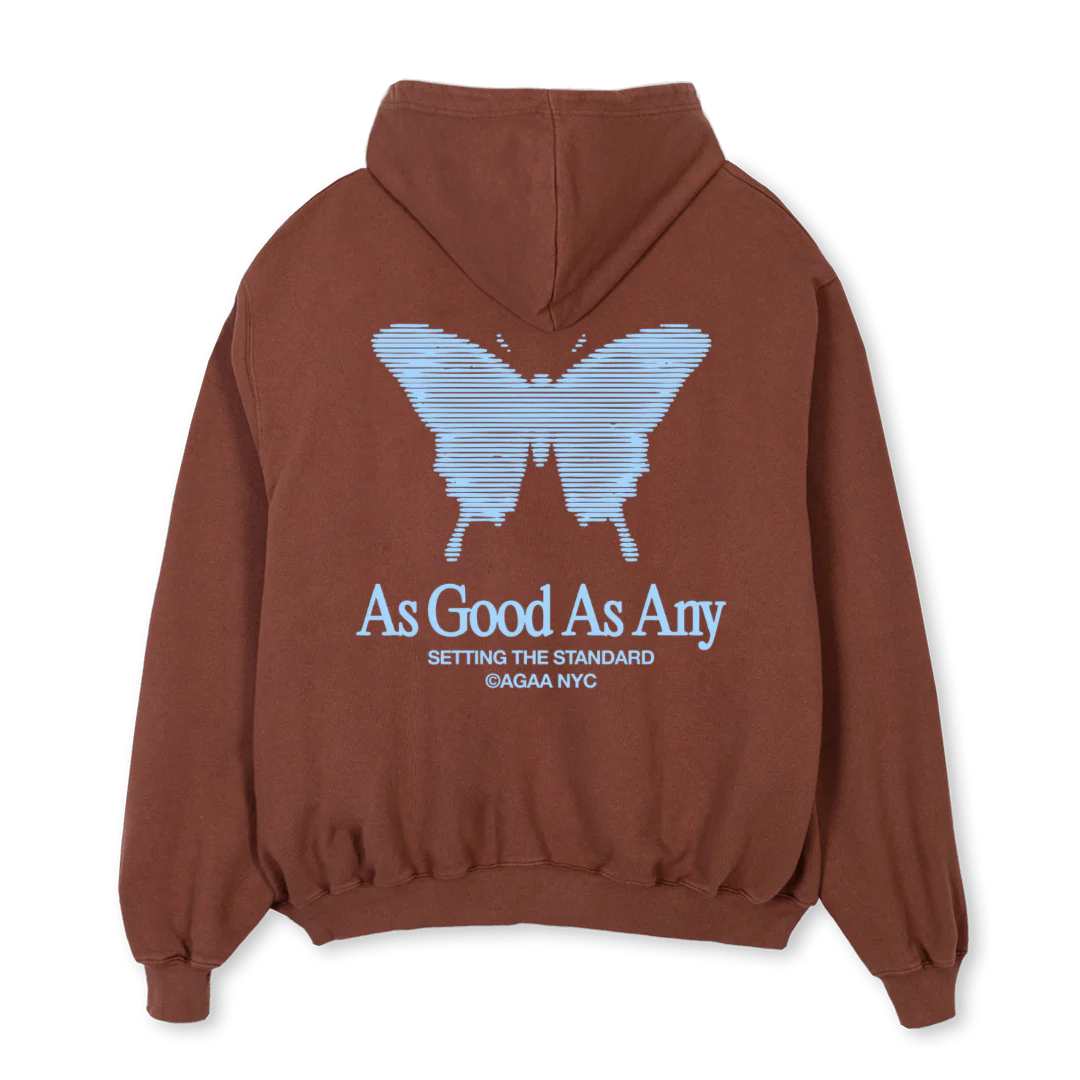 AGAAKINETIC_VB Vintage Brown Oversized Hoodie. - Image 2