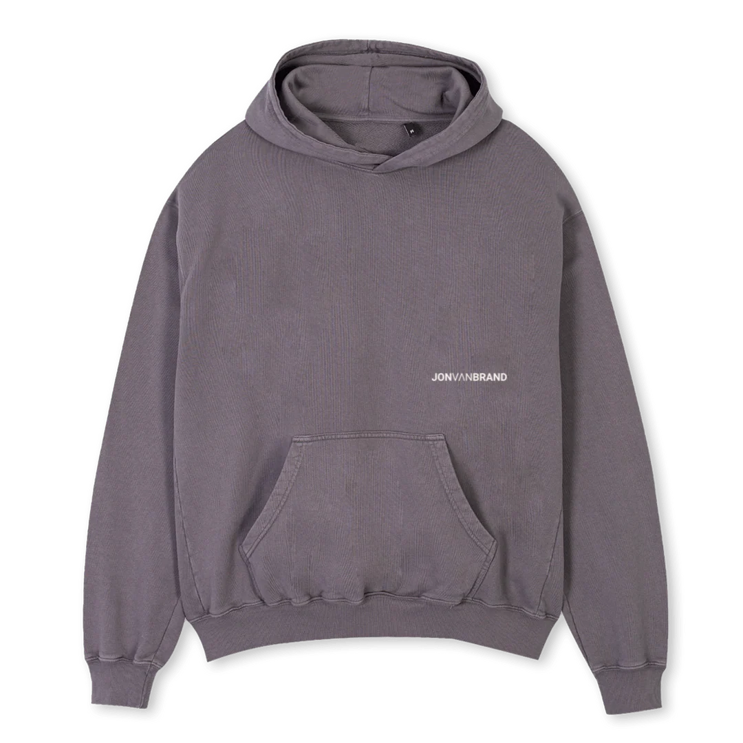 JVBNOTAHOODIEGREYM Pigment Grey Oversized Hoodie.