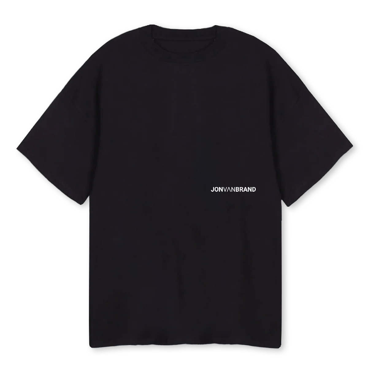 JVBROADTRIPQLD Black Oversized Tee.